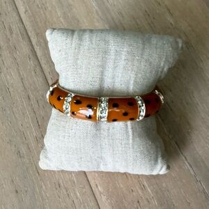 Park Lane Women’s Bombshell Bracelet Leopard Print Rhinestones